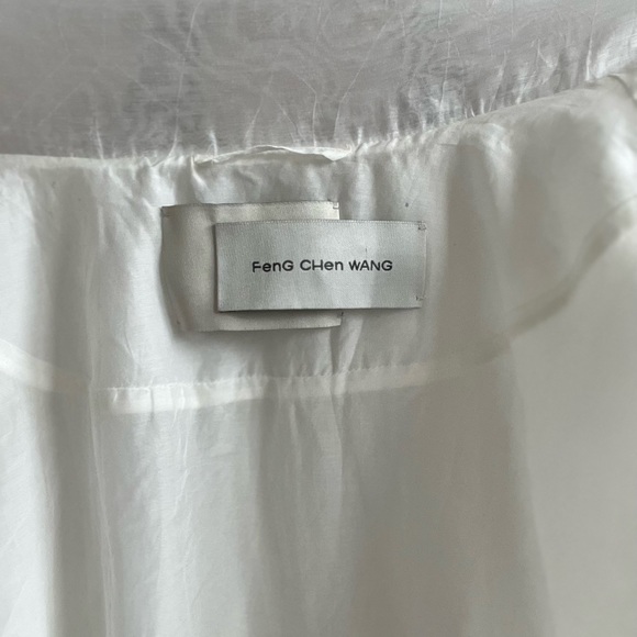 FenG CHen WANG Sheer White Jacket Luxury Size Large - Picture 16 of 16